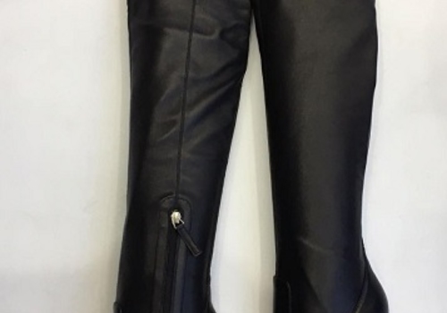 Женские кожаные ботфорты Gianvito Rossi черные