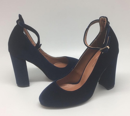 Женские летние замшевые туфли Aquazzura Firenze синие на высоком каблуке