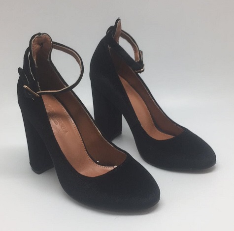 Женские летние замшевые туфли Aquazzura Firenze черные на высоком каблуке
