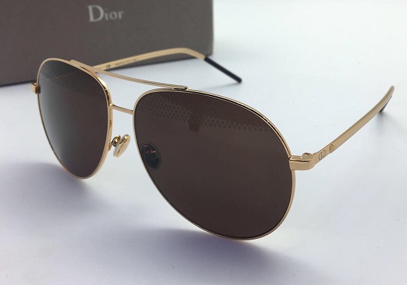 Женские солнцезащитные очки Cristian Dior Gold Glasses Broun