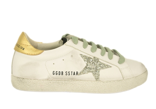 Кеды Golden Goose Deluxe Brand белые с золотым