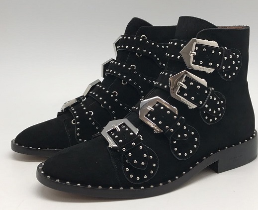Женские осенние замшевые ботинки Givenchy черные