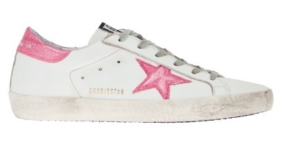 Кеды Golden Goose Deluxe Brand белые розовые