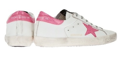 Кеды Golden Goose Deluxe Brand белые розовые