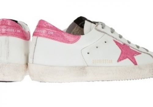 Кеды Golden Goose Deluxe Brand белые розовые