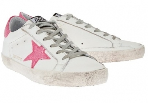 Кеды Golden Goose Deluxe Brand белые розовые