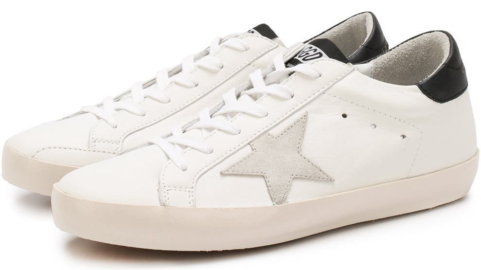 Кеды Golden Goose Deluxe Brand белые черные