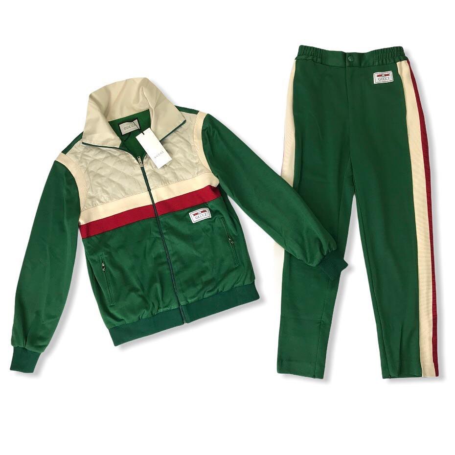 Женский спортивный костюм Gucci зеленый