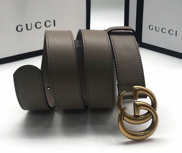 Женский ремень Gucci серый