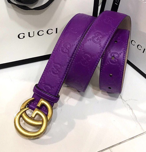 Женский ремень Gucci фиолетовый