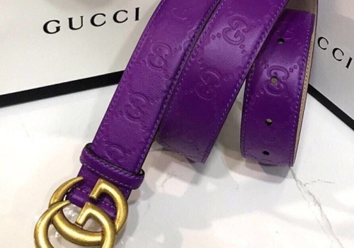 Женский ремень Gucci фиолетовый