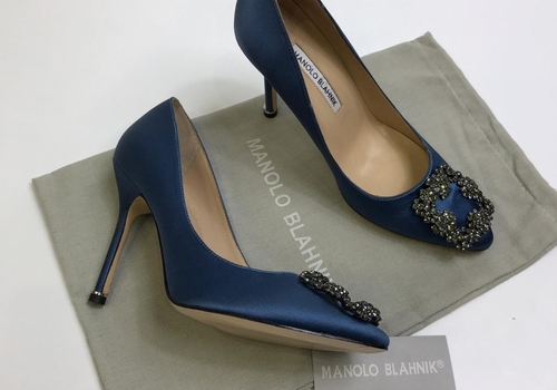 Женские туфли Manolo Blahnik синие