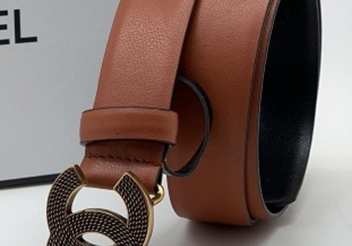 Женский ремень Chanel коричневый