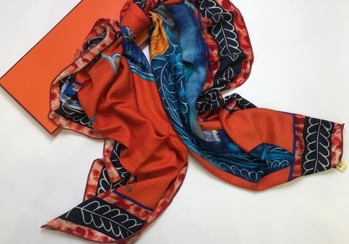 Цветной платок Hermes