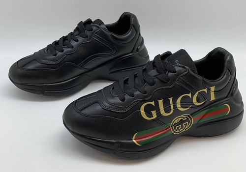Черные кроссовки Gucci Rhyton