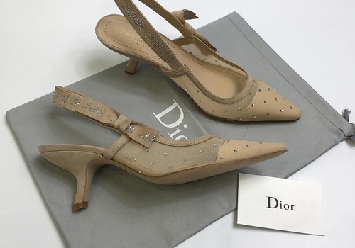 Бежевые босоножки Christian Dior J'Adior