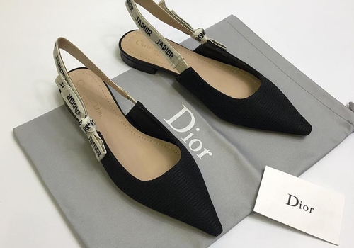 Черные босоножки Christian Dior J'Adior без каблука