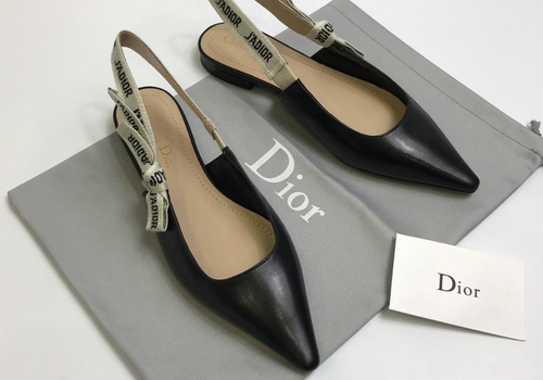 Черные кожаные босоножки Christian Dior J'Adior