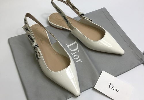 Белые лаковые босоножки Christian Dior J'Adior