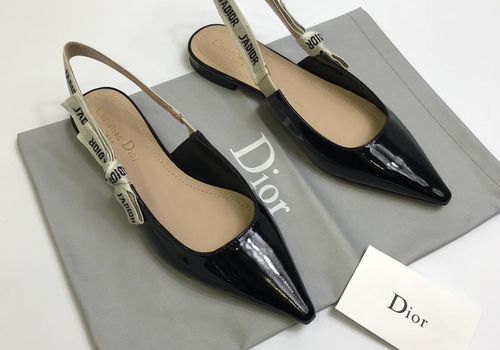 Черные лаковые босоножки Christian Dior J'Adior