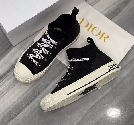 Черные высокие кеды Christian Dior Walk'n'