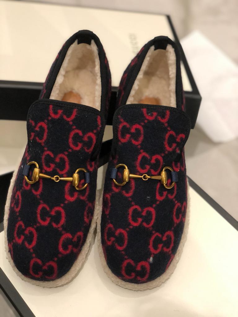 Женские лоферы зимние Gucci