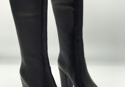 Черные кожаные сапоги Christian Dior D-Rise