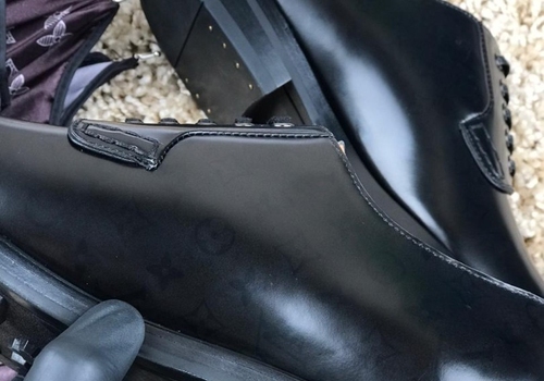 Кожаные ботинки Louis Vuitton черные