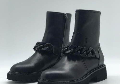 Кожаные ботинки черные Giuseppe Zanotti