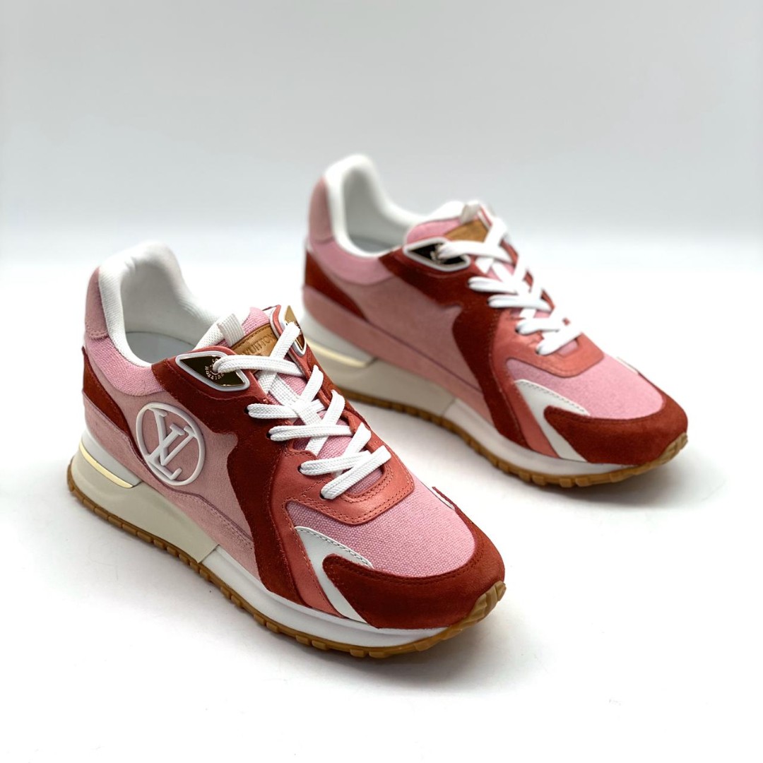 Красные кроссовки Louis Vuitton Run Away