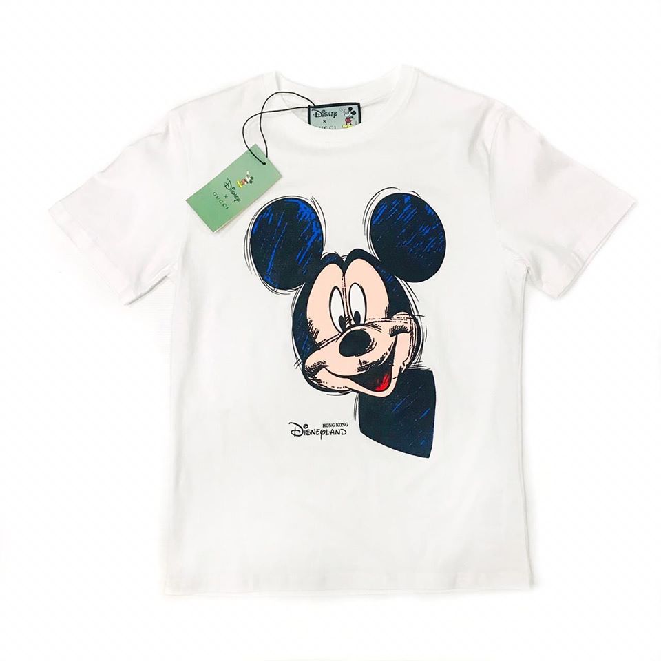 Белая футболка Gucci Disney с Микки Маусом