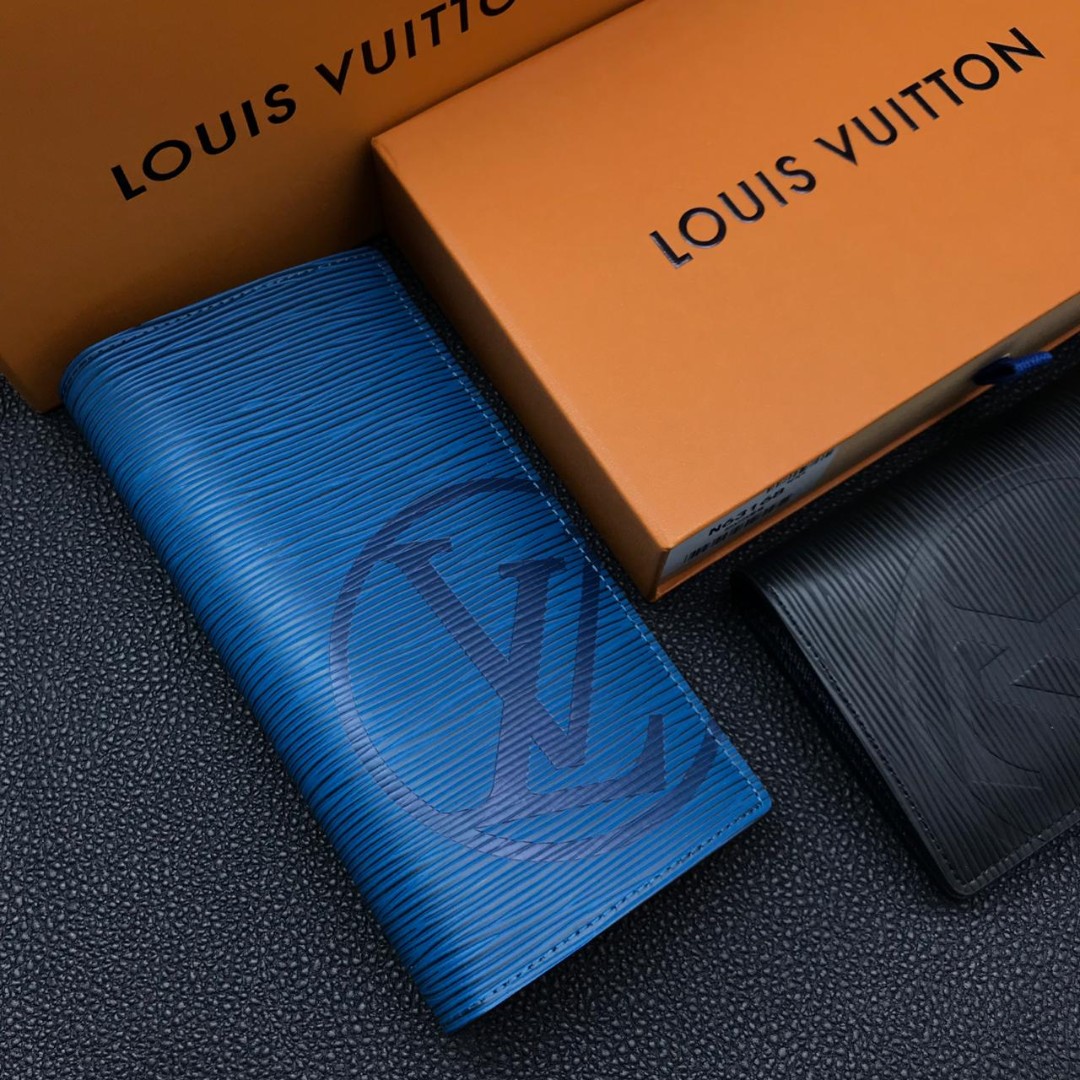 Мужское кожаное портмоне Louis Vuitton Blue