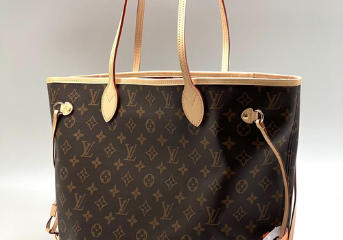 Женская сумка-тоут Louis Vuitton NeverFull ММ коричневая