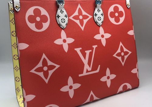 Женская сумка Louis Vuitton Onthego MM красная