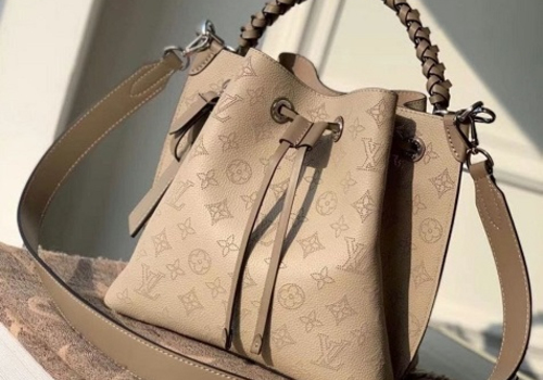 Кожаная сумка Louis Vuitton Muria бежевая