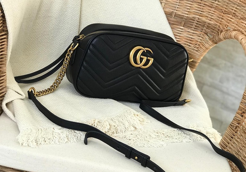 Женская сумка Gucci Camera Marmont черная