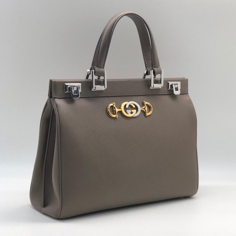 Женская сумка-тоут Gucci Zumi бежевая