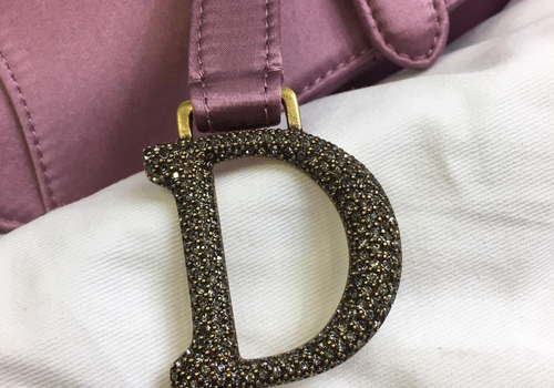 Бордовая сумка седло Christian Dior Saddle
