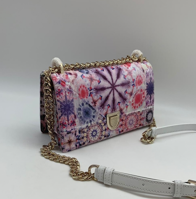Женская кожаная сумка Christian Dior Diorama цветная