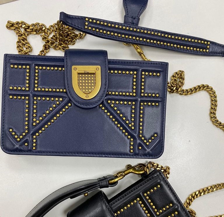 Женская сумка Christian Dior Diorama синяя