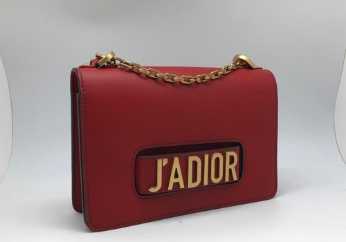 Женская кожаная сумочка Christian Dior J’adior красная