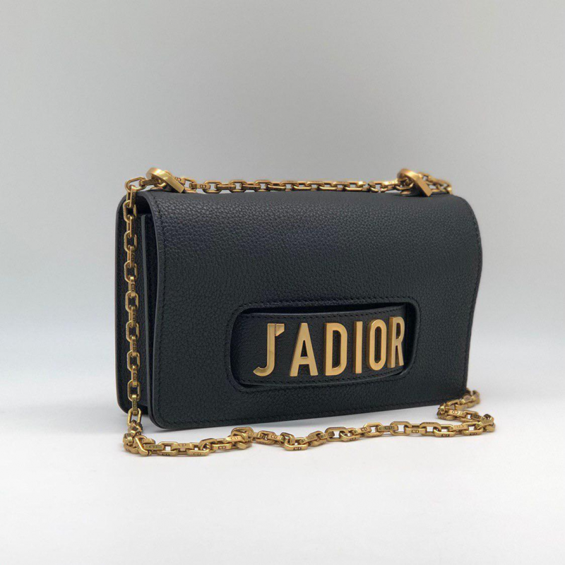 Женская кожаная сумочка Christian Dior J’adior черная