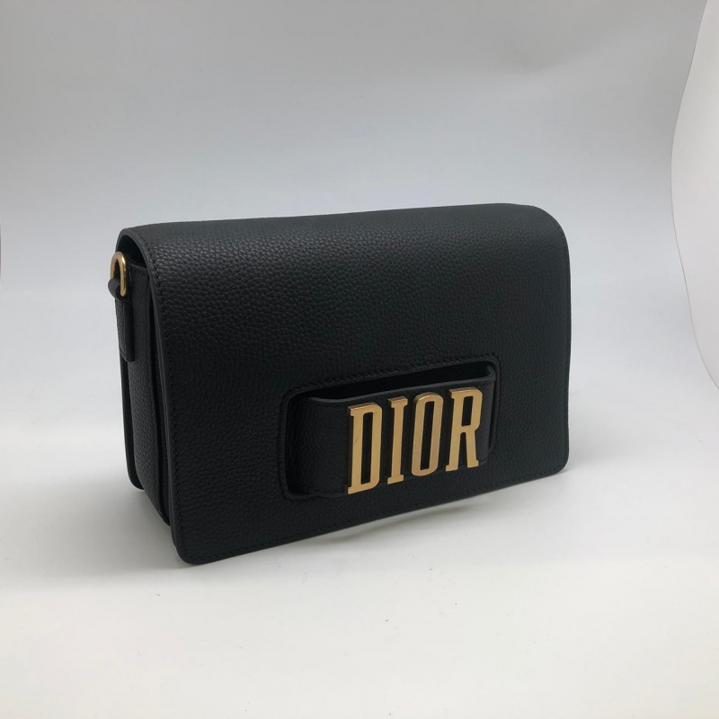 Кожаная сумка Christian Dior Revolution черная