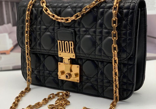 Кожаная сумка Christian Dior Dioraddict черная