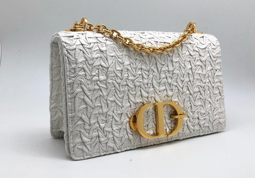 Женская сумка Christian Dior Caro белая