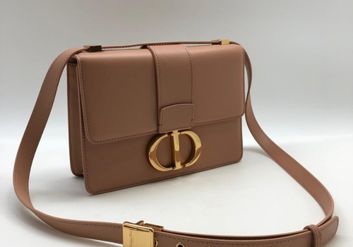 Кожаная сумка Christian Dior Montaigne пудра