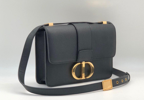 Черная кожаная сумка Christian Dior Montaigne