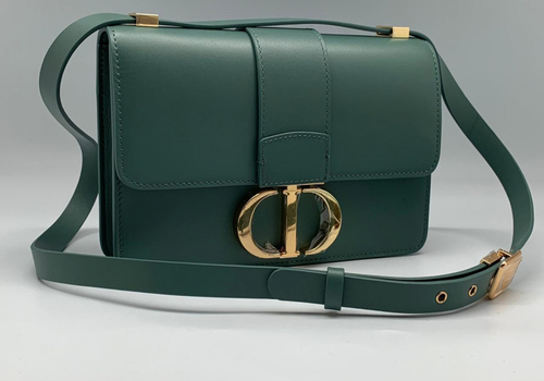 Кожаная сумка Christian Dior Montaigne зеленая