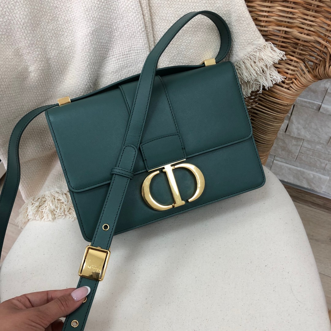 Зеленая сумка Christian Dior Montaigne