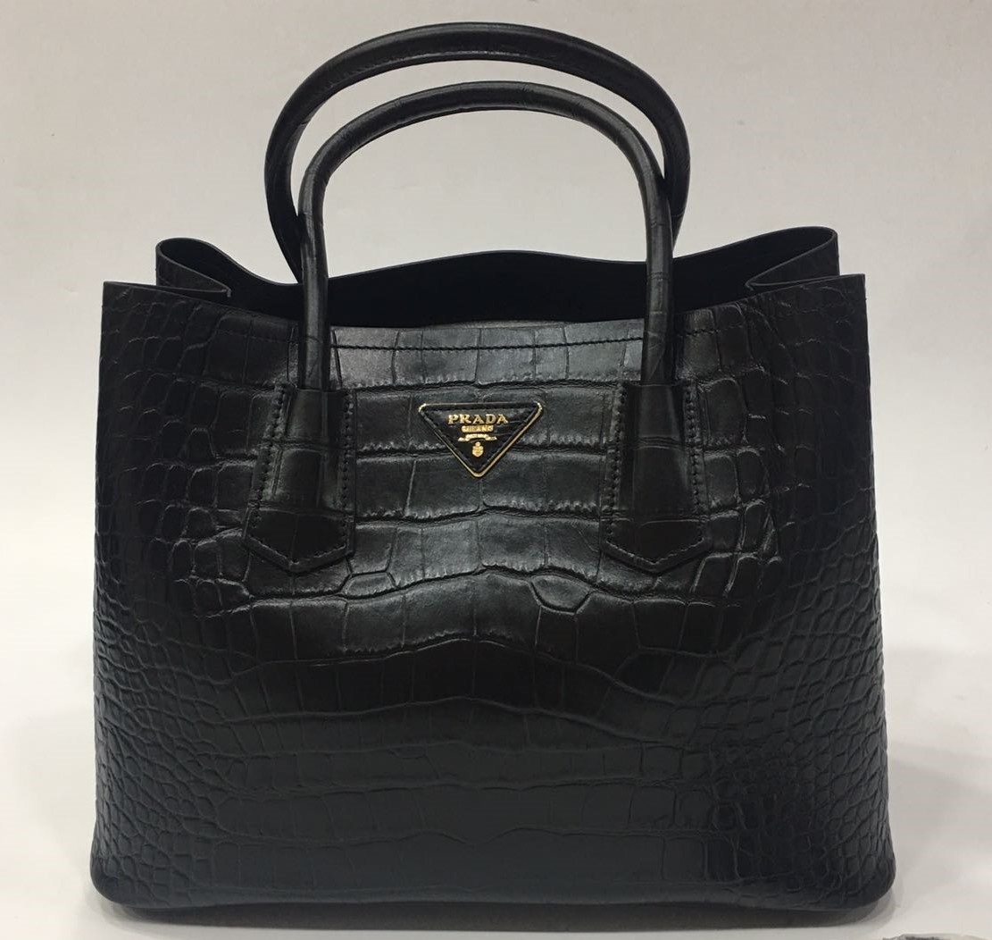 Женская сумка Prada Double Bag черная